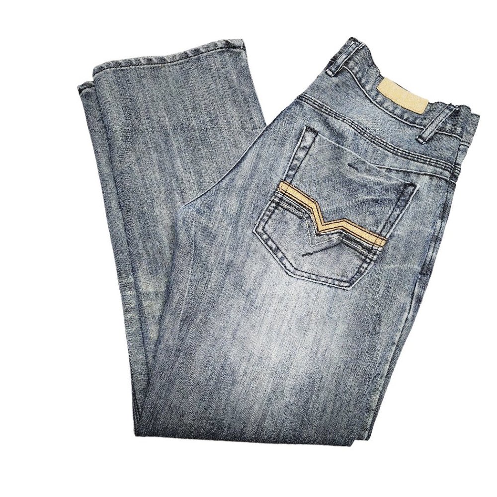 F.U.S.A.I. Mens Jeans‎ - Size 34 - Stonewash Blue